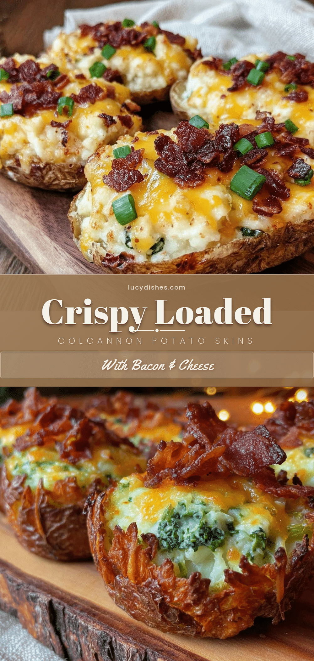 crispy loaded colcannon potato skins recipe
