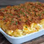 crispy loaded funeral potatoes - featured image