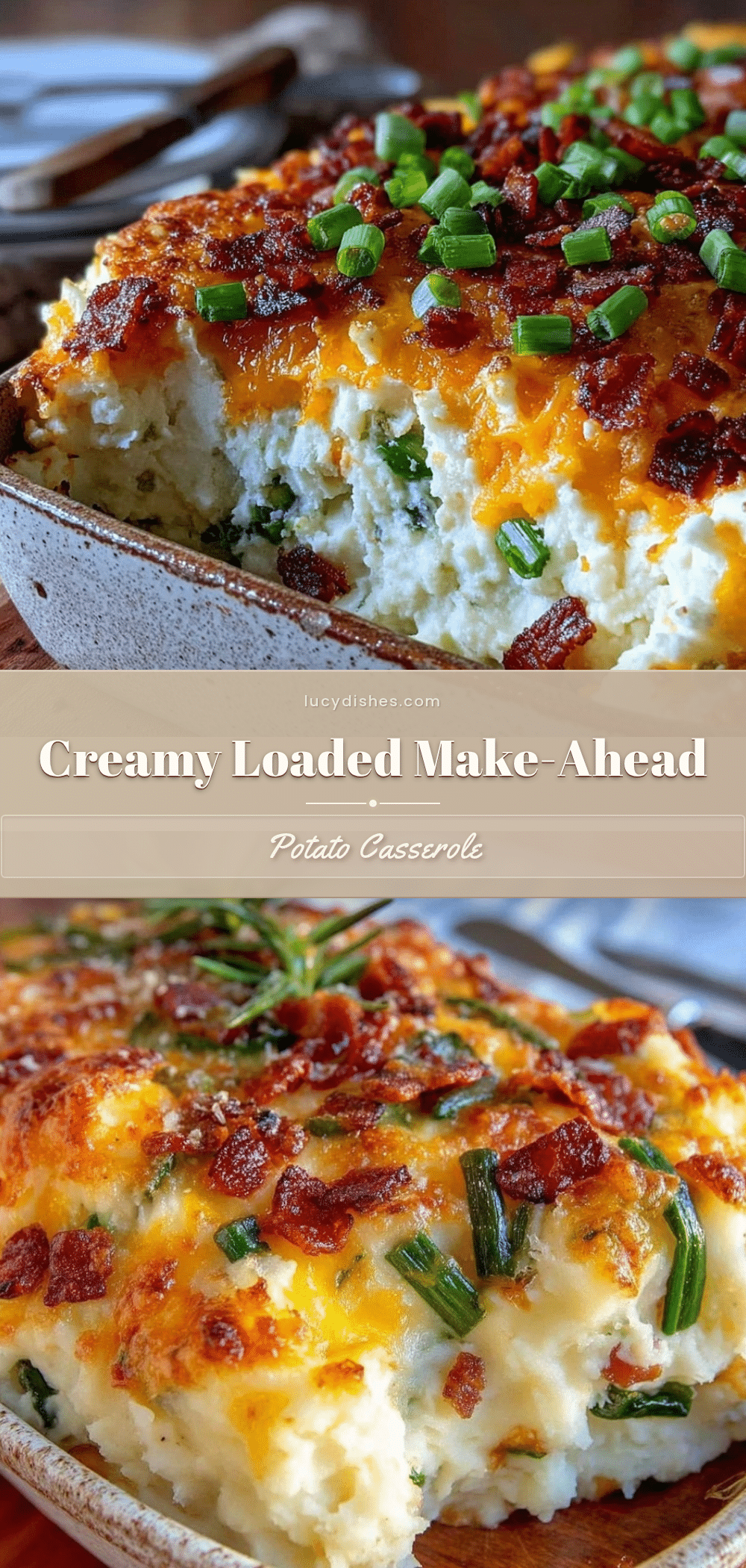 crispy loaded mashed potato casserole recipe