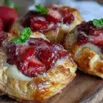 crispy mini strawberry galettes - featured image