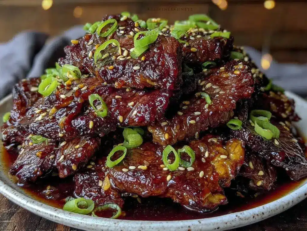 crispy Mongolian beef - featured image