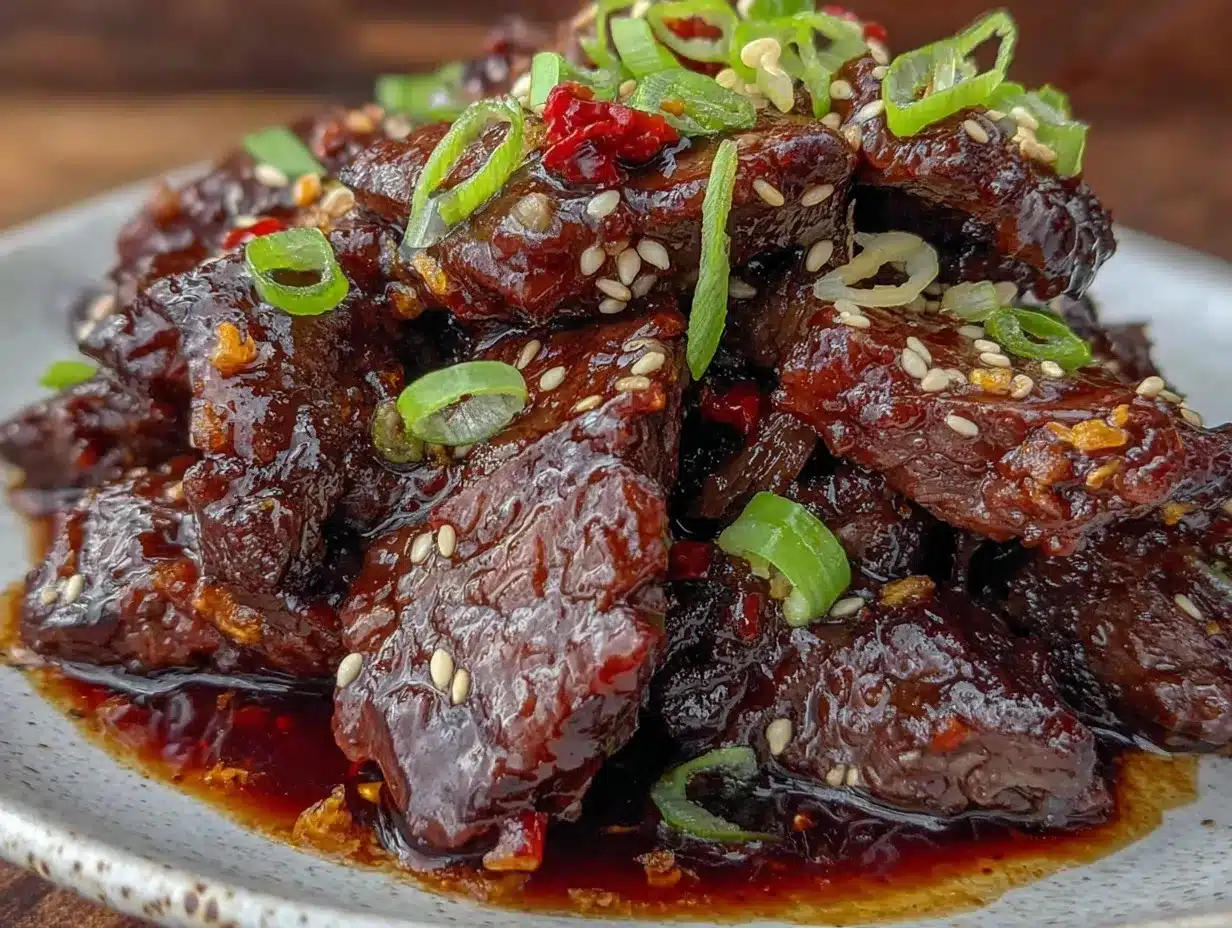crispy Mongolian beef preparation steps