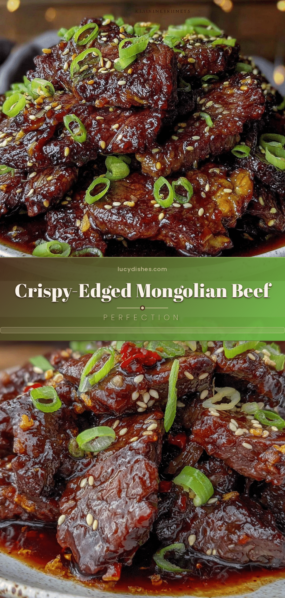 crispy Mongolian beef recipe