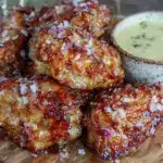 crispy pretzel-crusted chicken wings - featured image