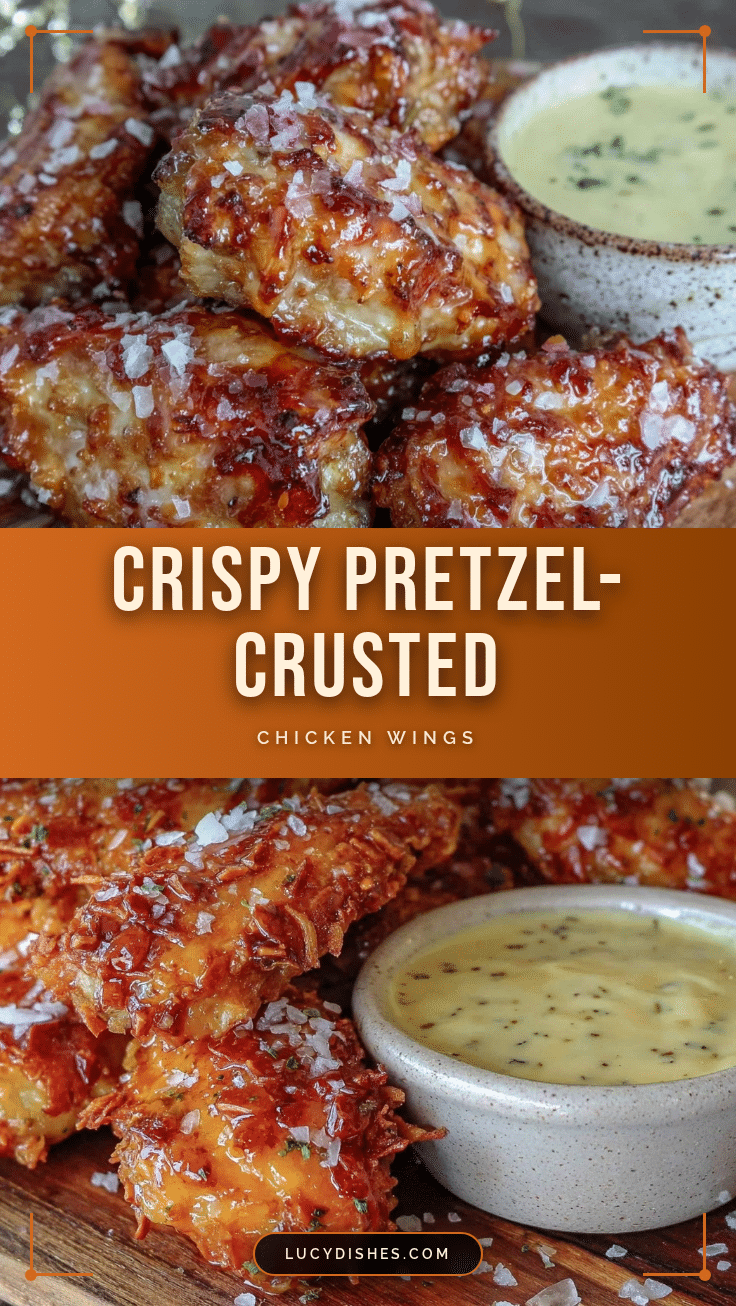 crispy pretzel-crusted chicken wings recipe