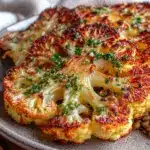 crispy roasted cauliflower steaks - featured image