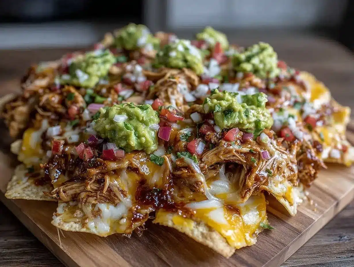 crispy sheet pan chicken fajita nachos preparation steps