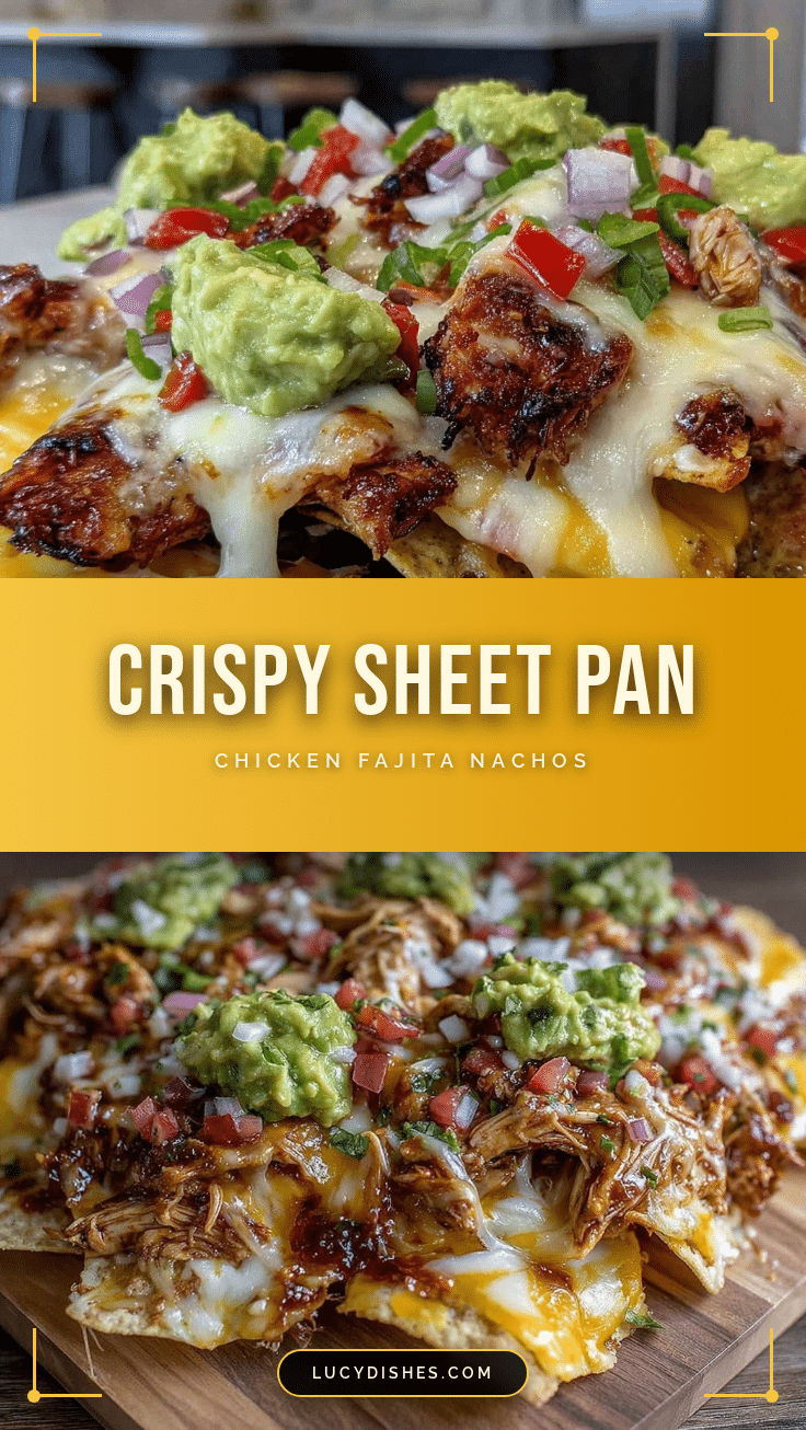 crispy sheet pan chicken fajita nachos recipe