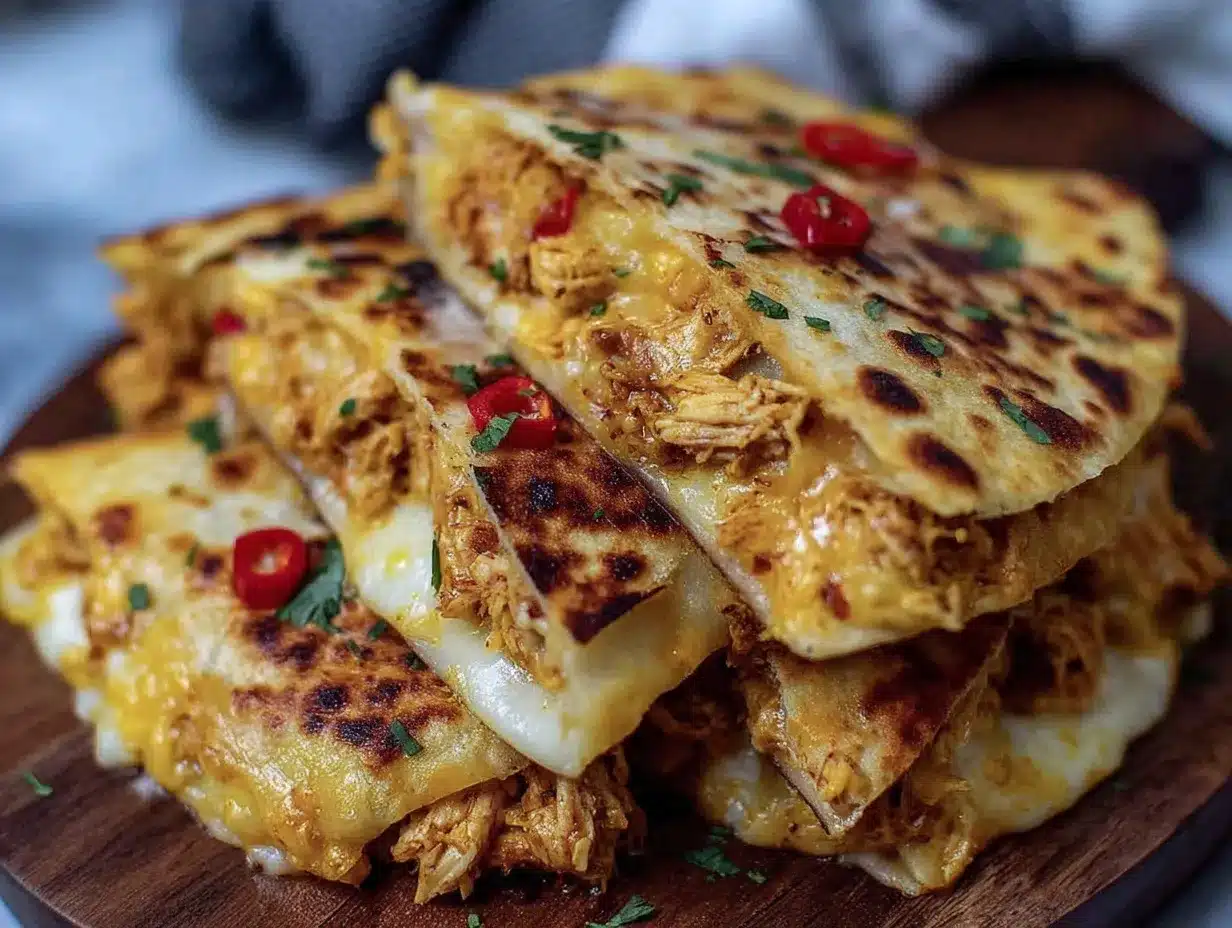crispy sheet pan quesadillas with chicken preparation steps