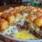 crispy tater tot casserole - featured image