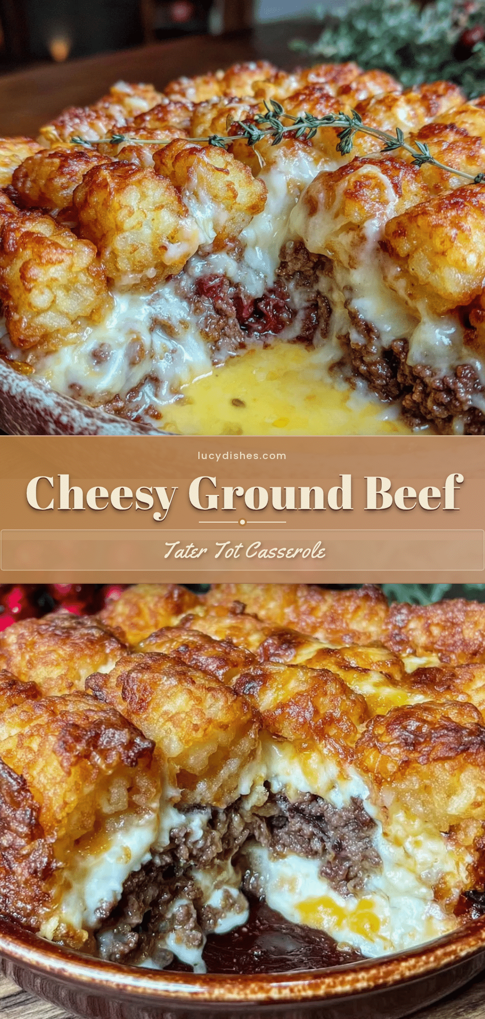 crispy tater tot casserole recipe