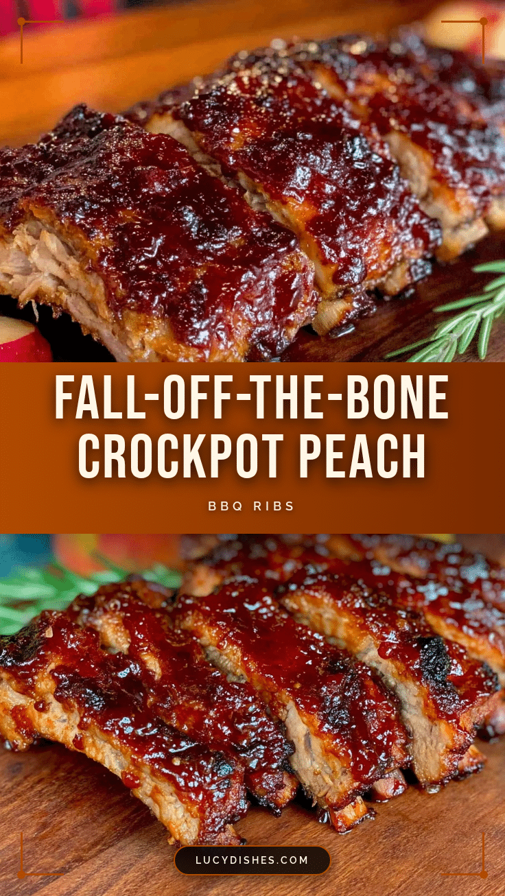 crockpot peach bbq ribs recipe