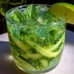 cucumber mint gin and tonic - featured image