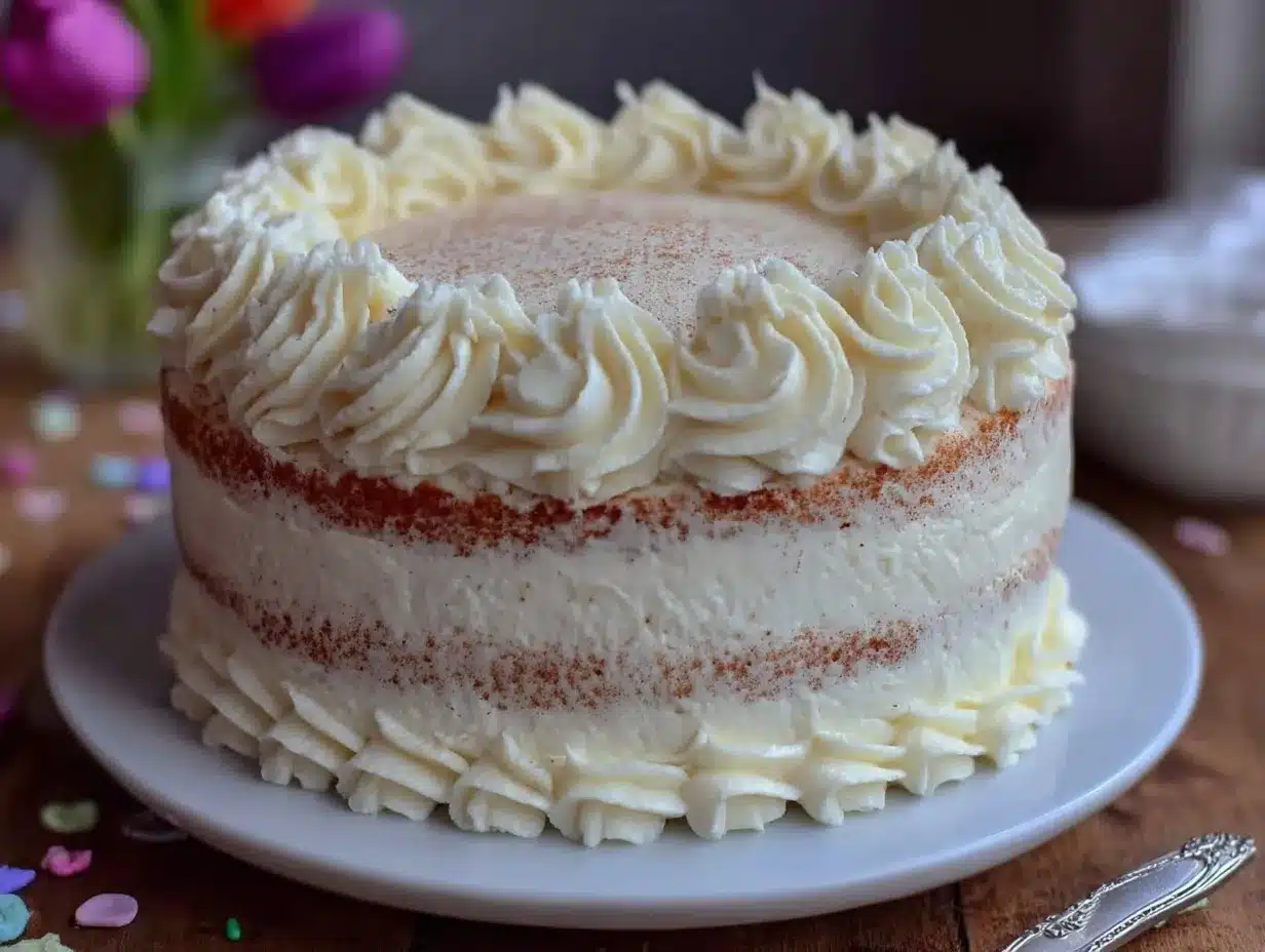 easy elegant two-layer graduation cake preparation steps