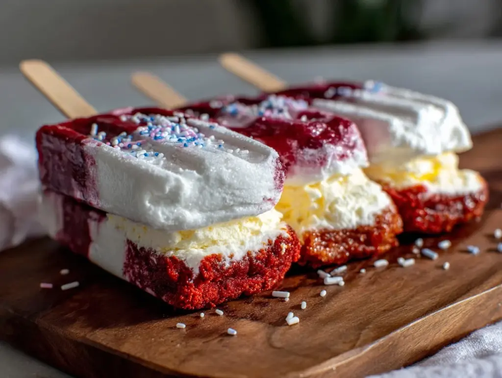 Easy Firecracker Ice Cream Bars - featured image
