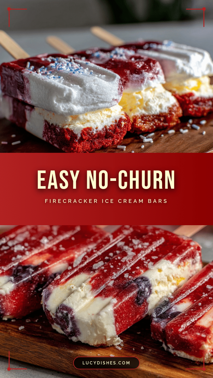 Easy Firecracker Ice Cream Bars recipe