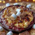 easy gooey kid-friendly s’mores dip skillet - featured image