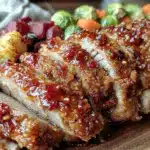 easy honey garlic pork tenderloin - featured image