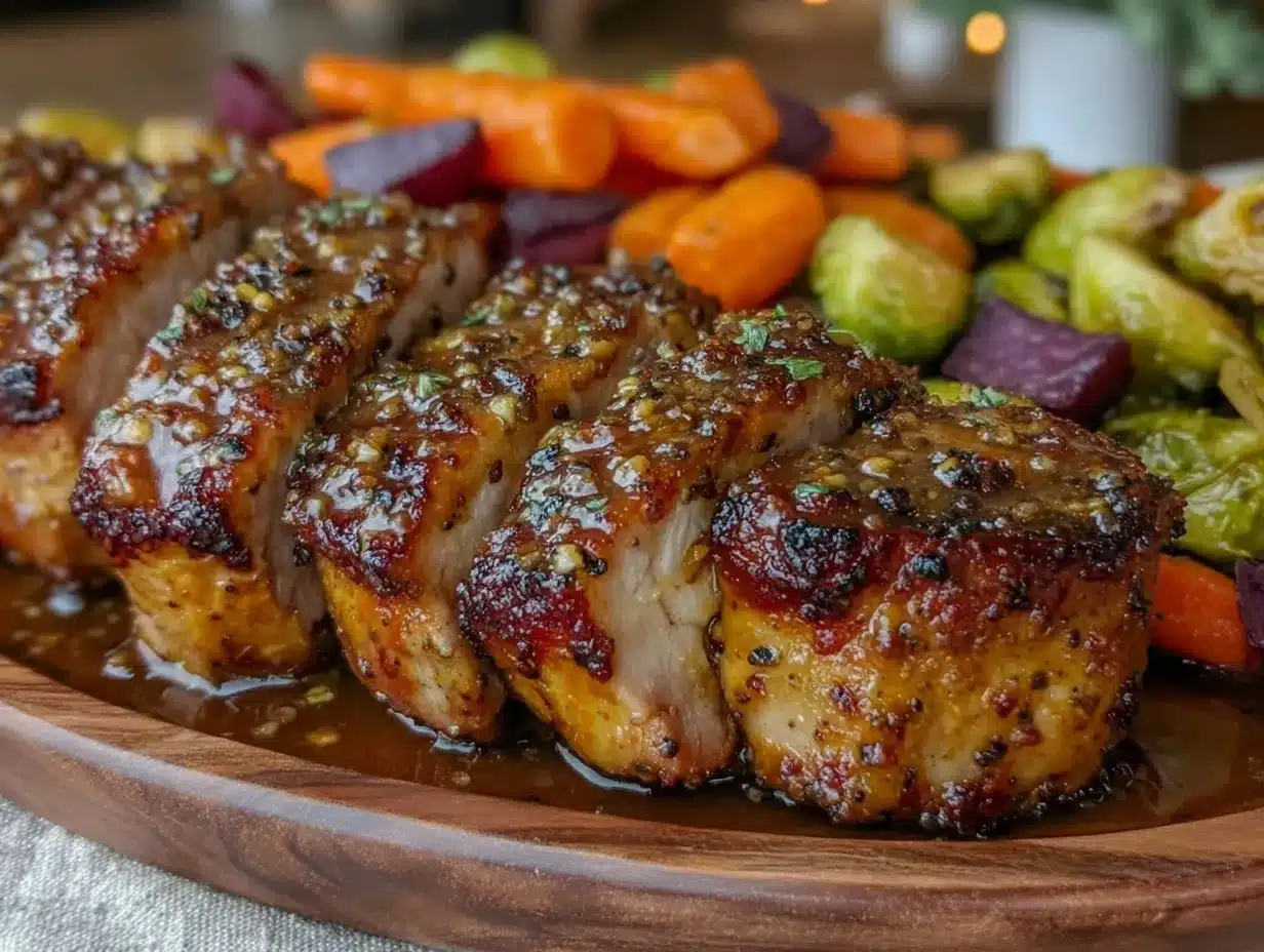 easy honey garlic pork tenderloin preparation steps