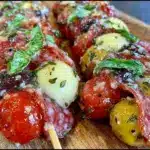 easy italian antipasto skewers - featured image
