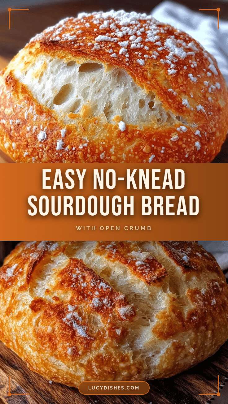 easy no-knead sourdough bread recipe