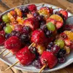 easy picky eater rainbow fruit skewers - featured image
