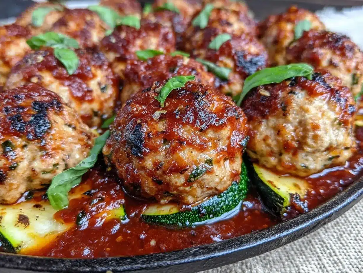 easy sheet pan turkey meatballs preparation steps