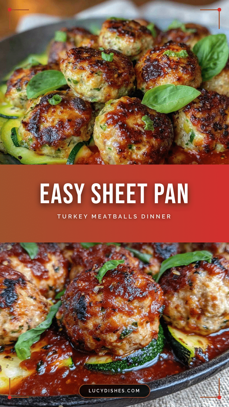 easy sheet pan turkey meatballs recipe