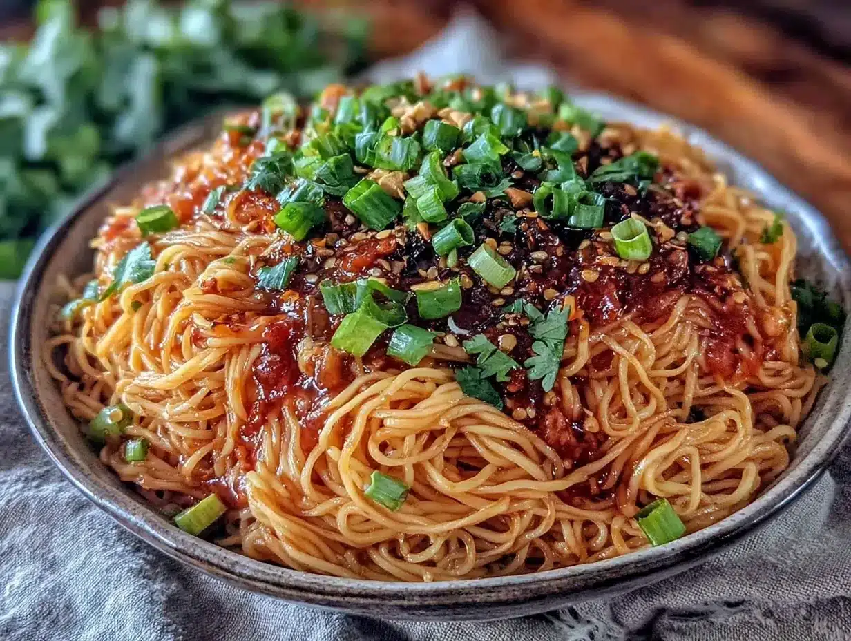 Flavorful Dan Dan Noodles preparation steps