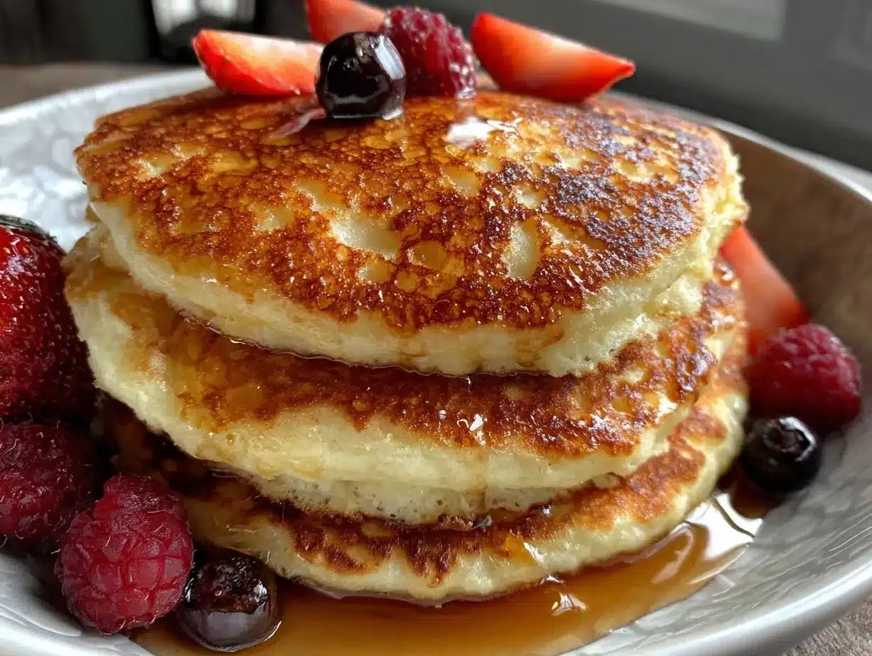 fluffy cottage cheese pancakes preparation steps