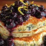 fluffy lemon poppy seed waffles - featured image