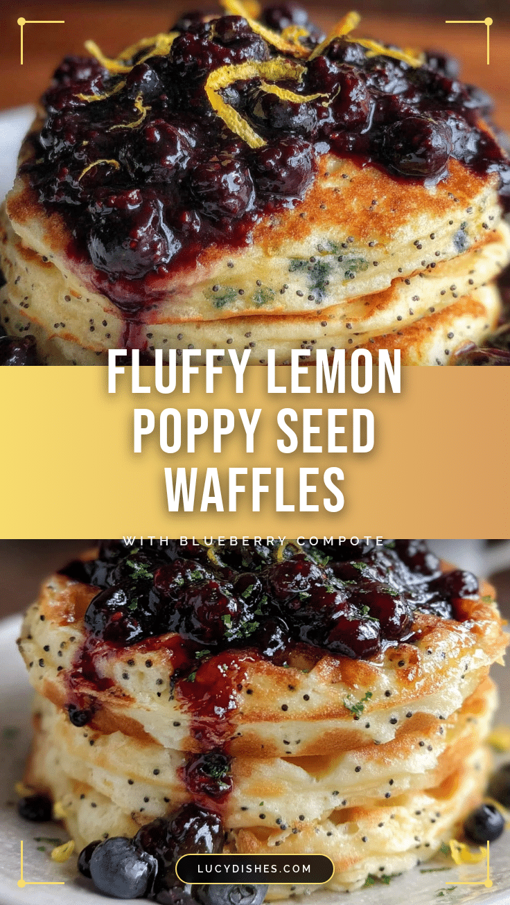 fluffy lemon poppy seed waffles recipe