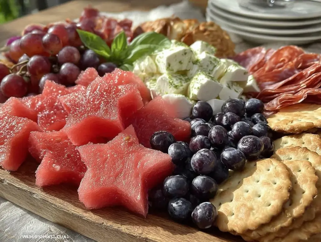fourth of july charcuterie board - featured image