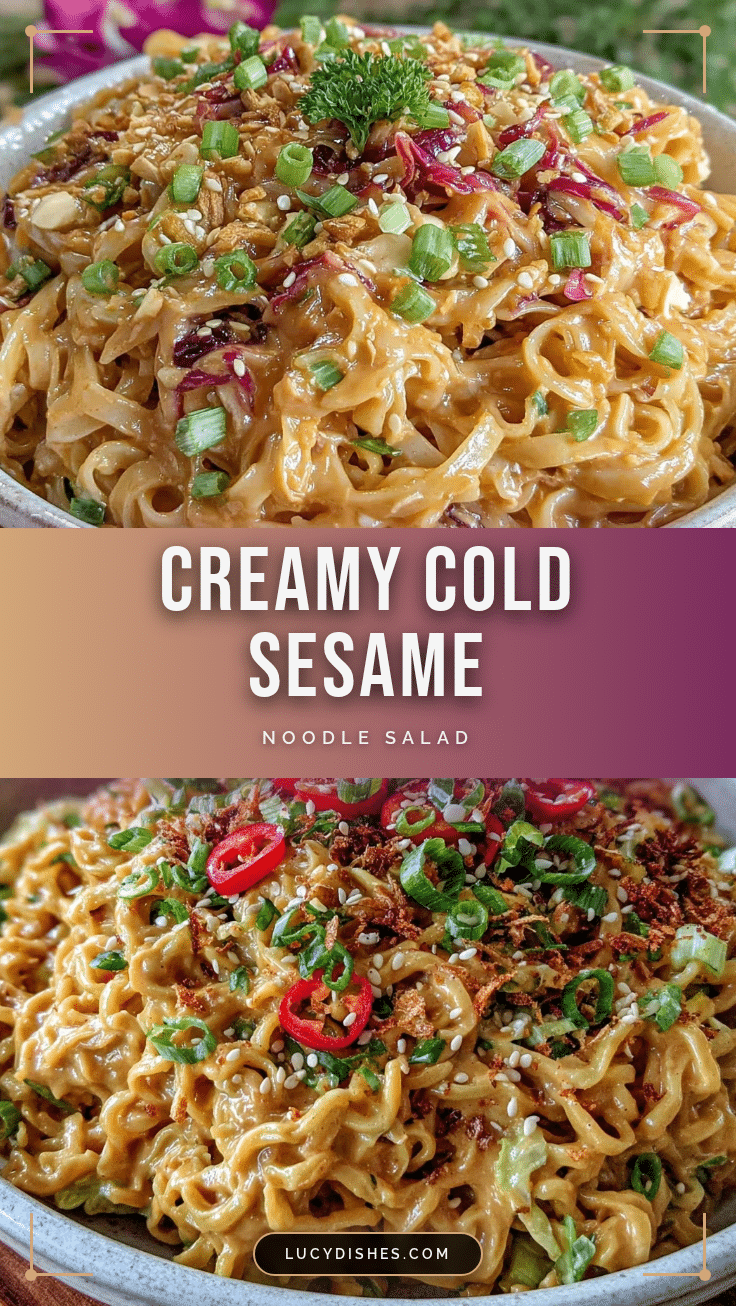 fresh cold sesame noodle salad recipe