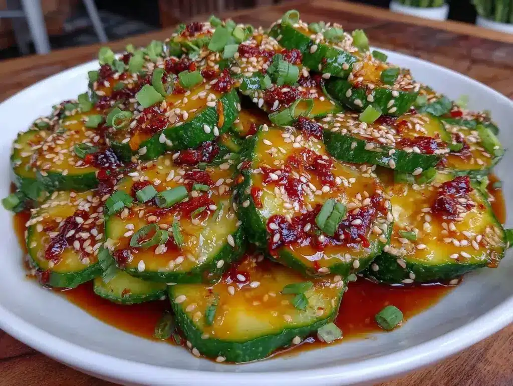 fresh cucumber salad - featured image