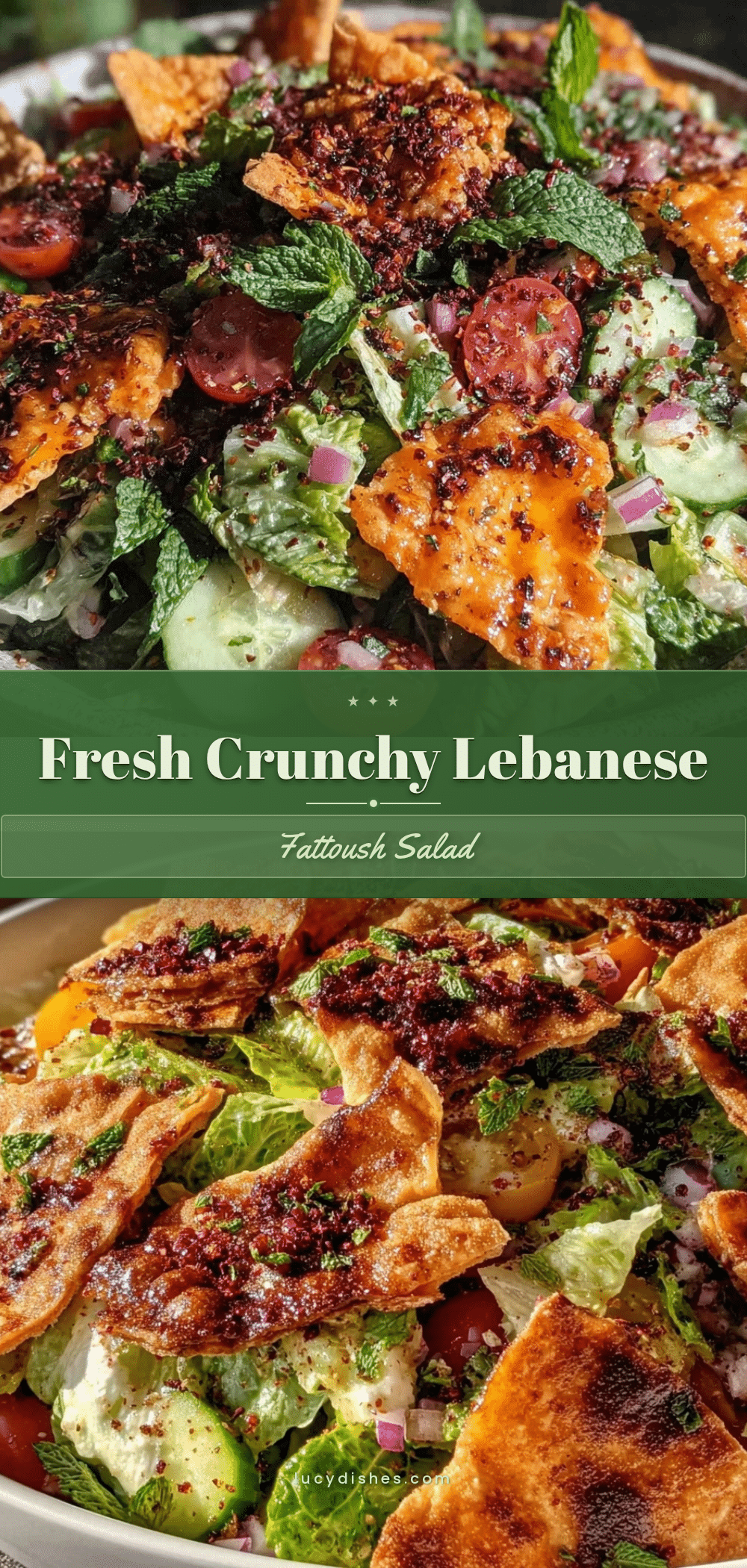 fresh Lebanese fattoush salad recipe