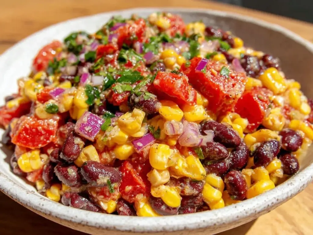 Fresh Mexican Corn and Black Bean Salad - featured image