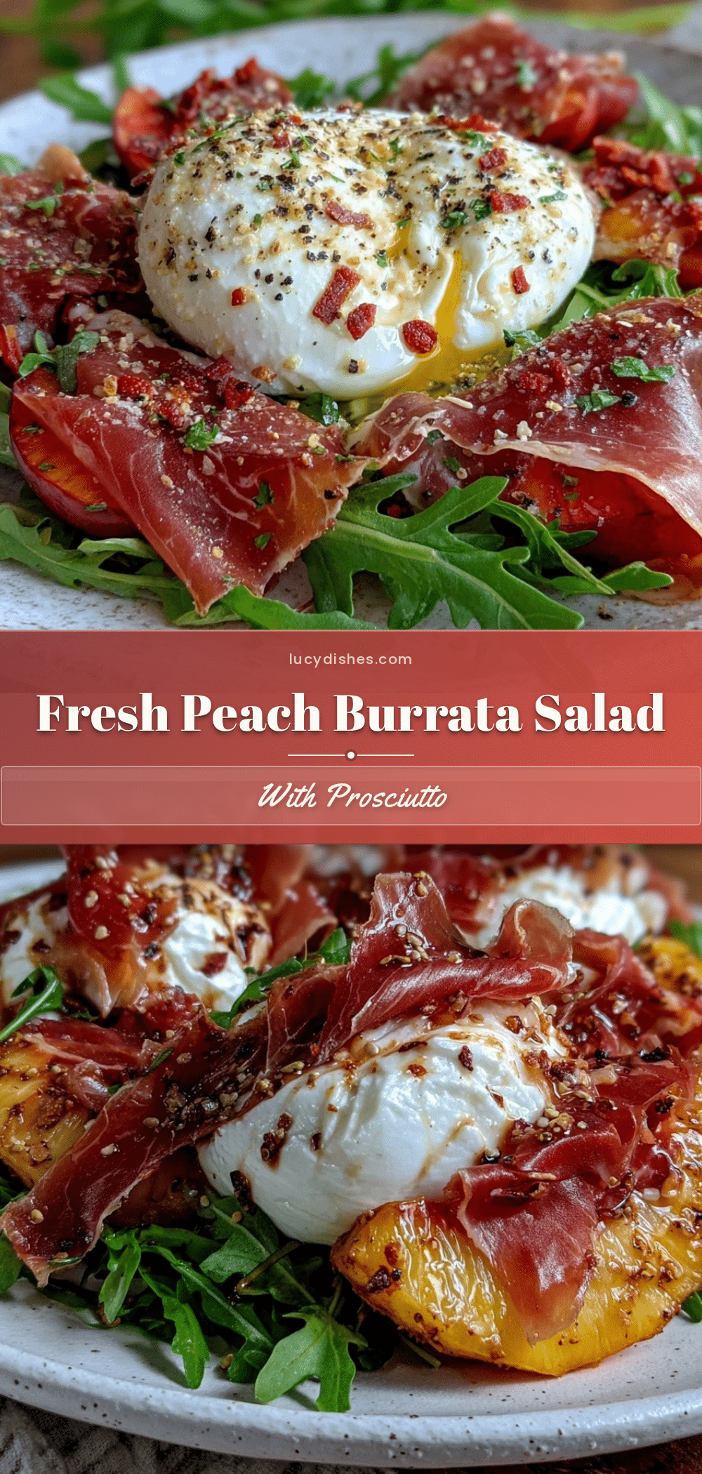 fresh peach burrata salad recipe