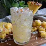 fresh pineapple coconut agua fresca - featured image