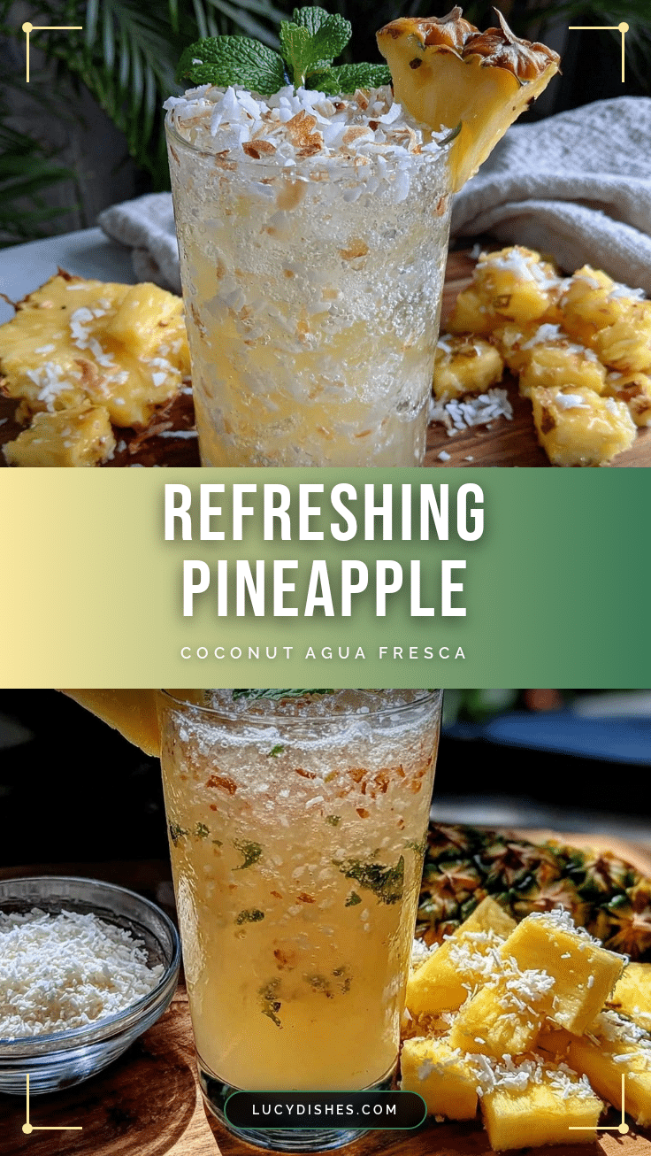 fresh pineapple coconut agua fresca recipe