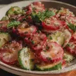 fresh radish and cucumber cold salad - featured image