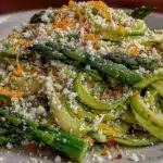 fresh shaved asparagus salad - featured image