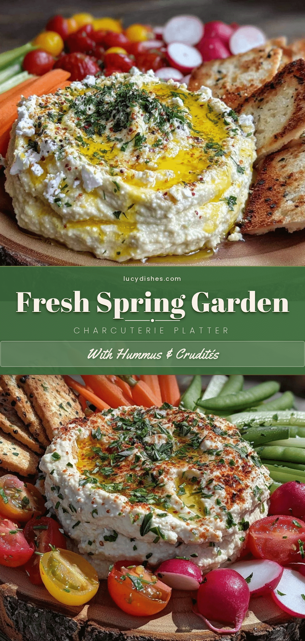 fresh spring garden charcuterie recipe