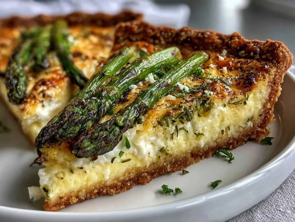 fresh spring vegetable quiche - featured image