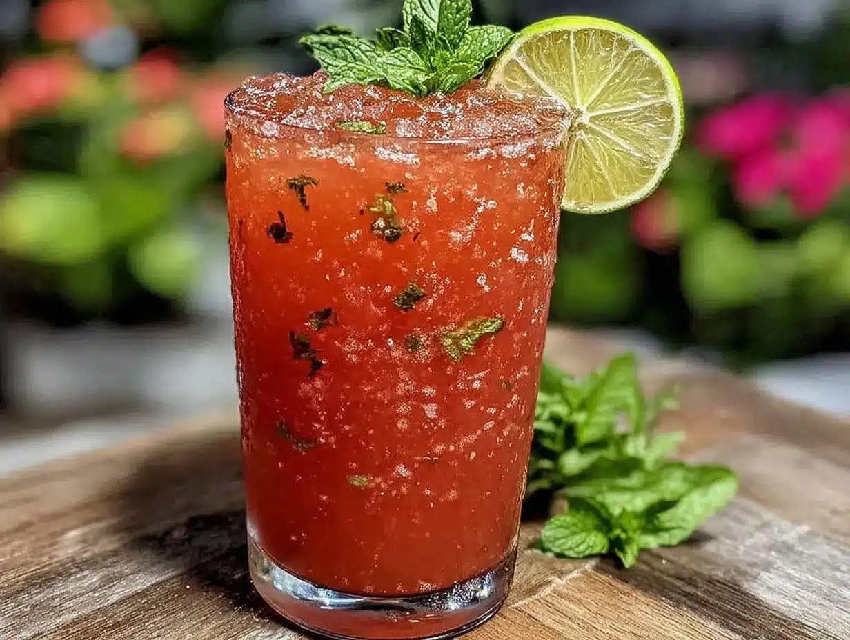 fresh watermelon agua fresca preparation steps