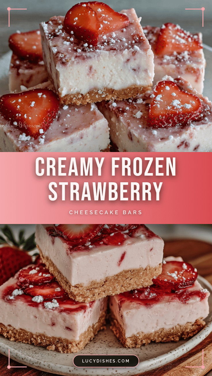 frozen strawberry cheesecake bars recipe