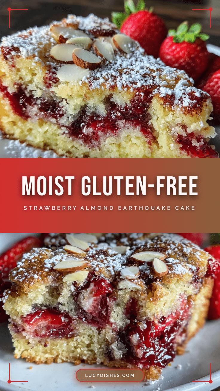 gluten-free strawberry earthquake cake recipe