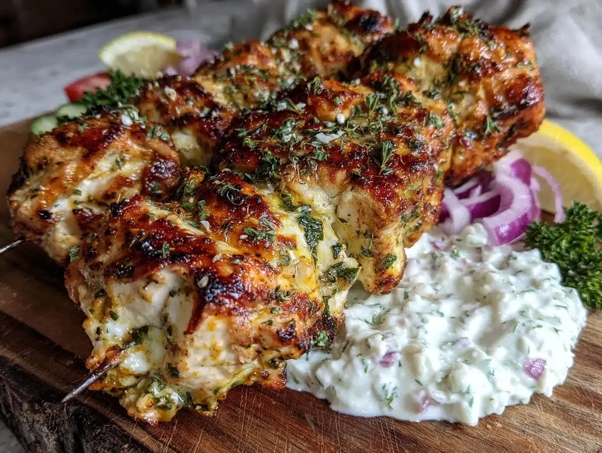 greek chicken souvlaki preparation steps