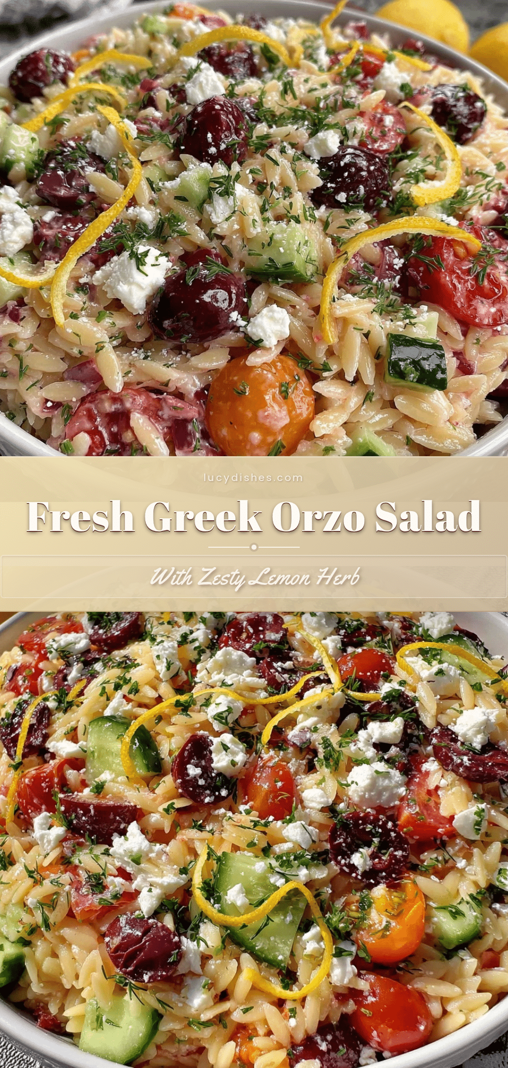 Greek Orzo Salad recipe