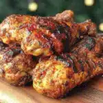 grilled BBQ chicken drumsticks - featured image